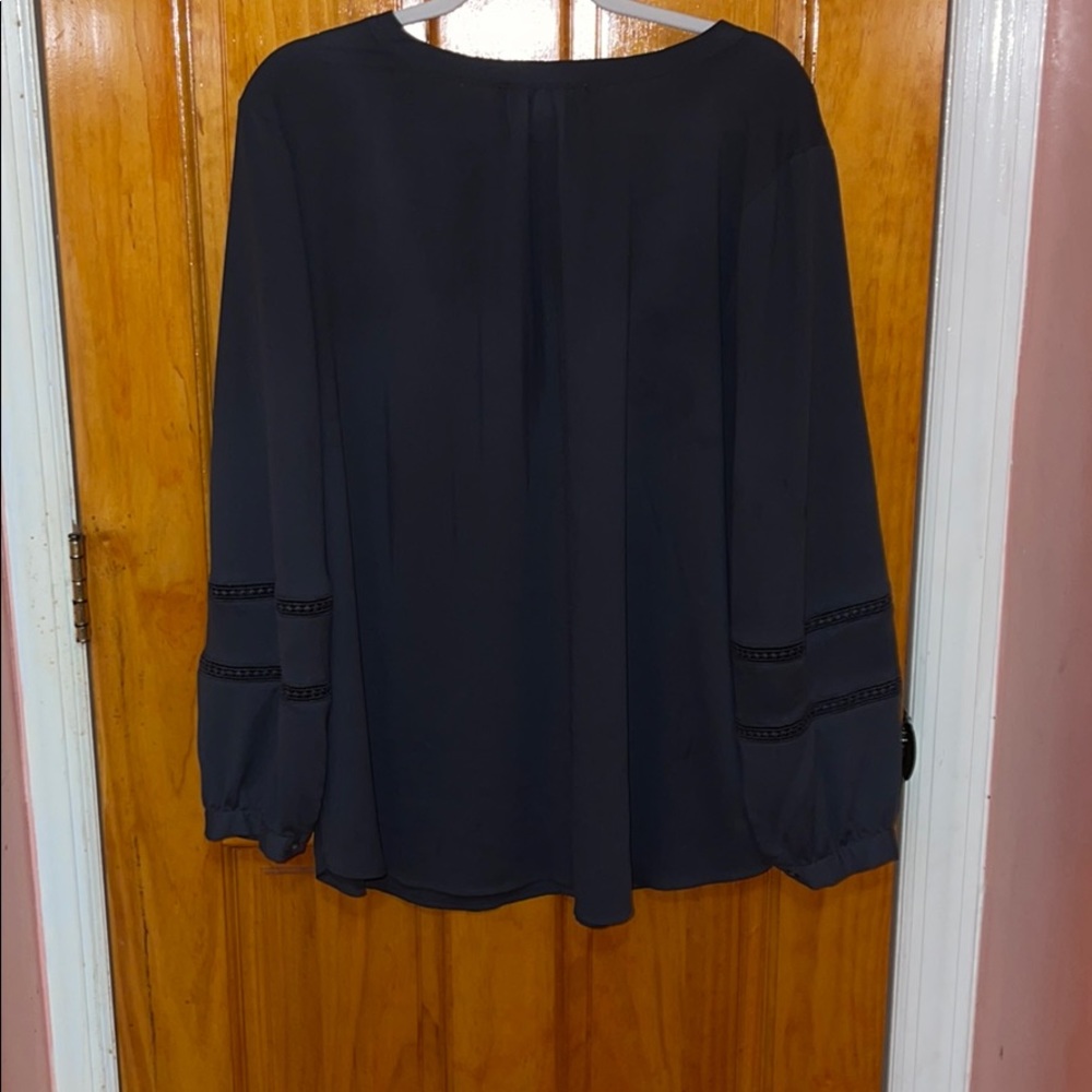 LOFT plus size Dark Gray Blouse